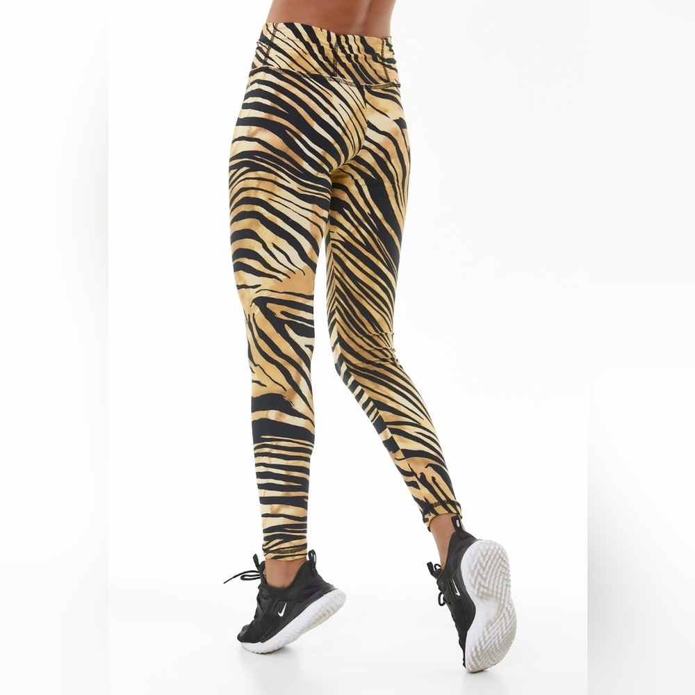 Zebra Print Women's Leggings - Picture 2 of 6